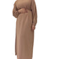 Sand Brown Lina Abaya