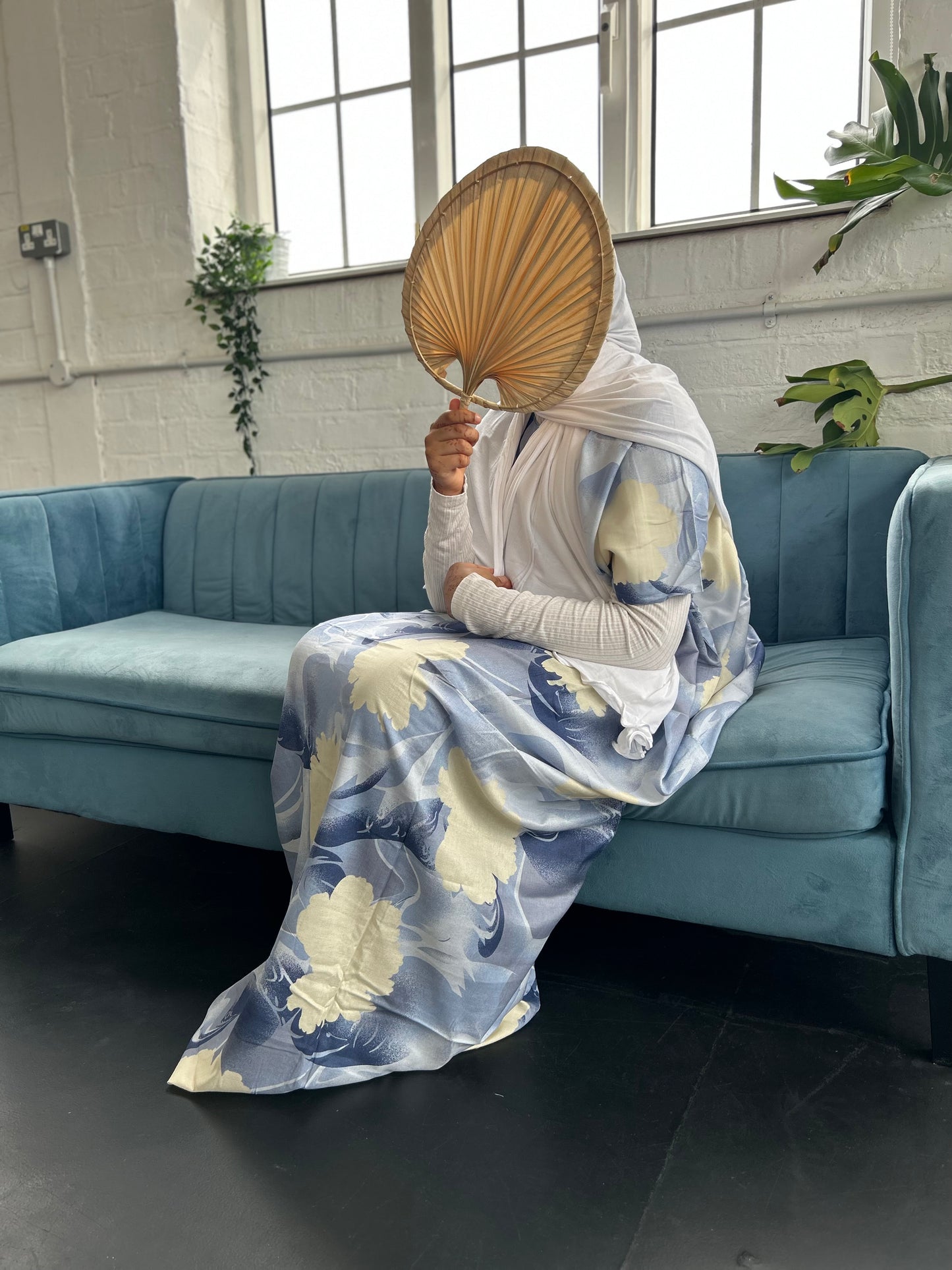 Blue Zahra kaftan