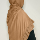 Premium Jersey Hijab with Frill Camel Colour