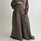 Hayat Linen Abaya Brownish Green