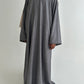 Liya linen look abaya