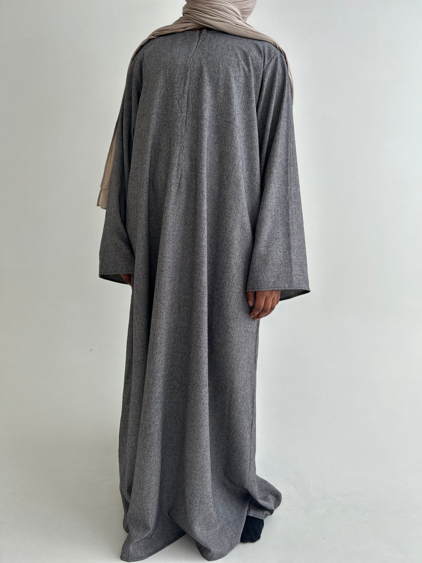 Liya linen look abaya