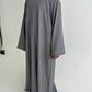 Liya linen look abaya