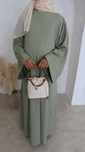 Pistachio Basma Linen Look - Modest Maternity