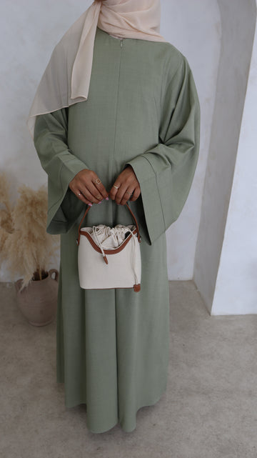 Pistachio Basma Linen Look - Modest Maternity