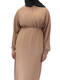 Sand Brown Lina Abaya - Modest Maternity