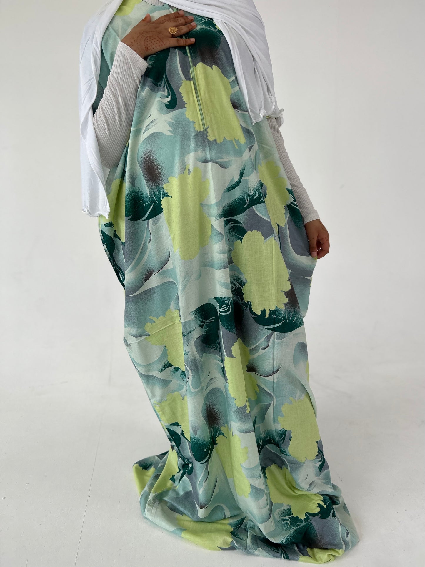 Green Zahra kaftan