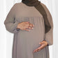 Taupe Mila Maternity Dress