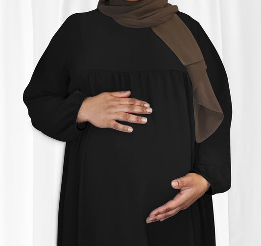 Black Mila Maternity Dress