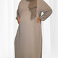 Taupe Mila Maternity Dress