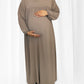 Taupe Mila Maternity Dress