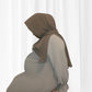 Taupe Nada Maternity Dress