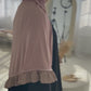 Premium Jersey Hijab with Frill Dusky Pink