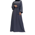 Grey Lina Abaya - Modest Maternity