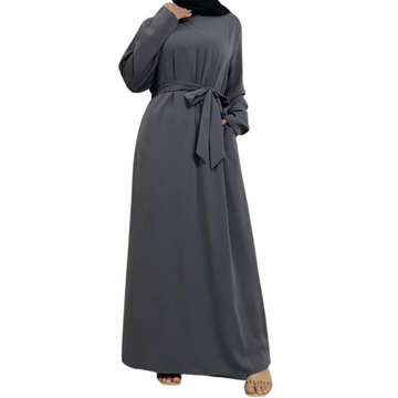 Grey Lina Abaya - Modest Maternity