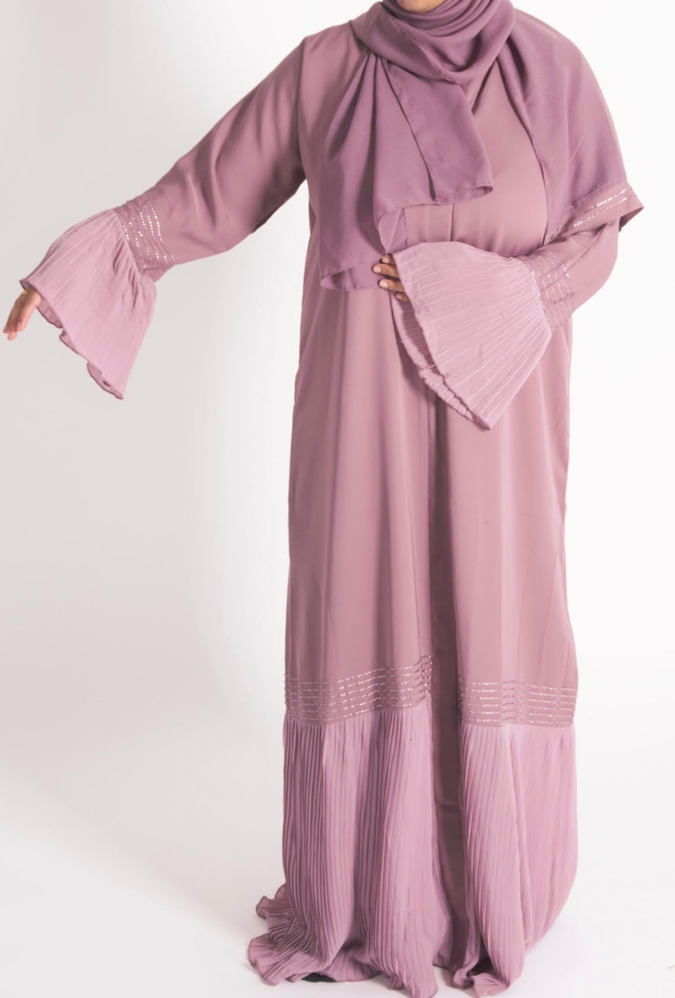 Pink/purple Layla Abaya - Modest Maternity