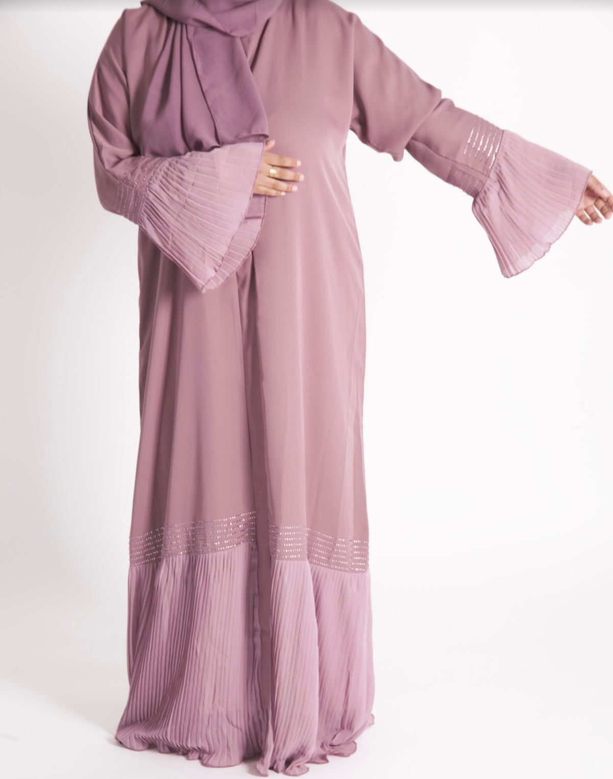 Pink/purple Layla Abaya - Modest Maternity