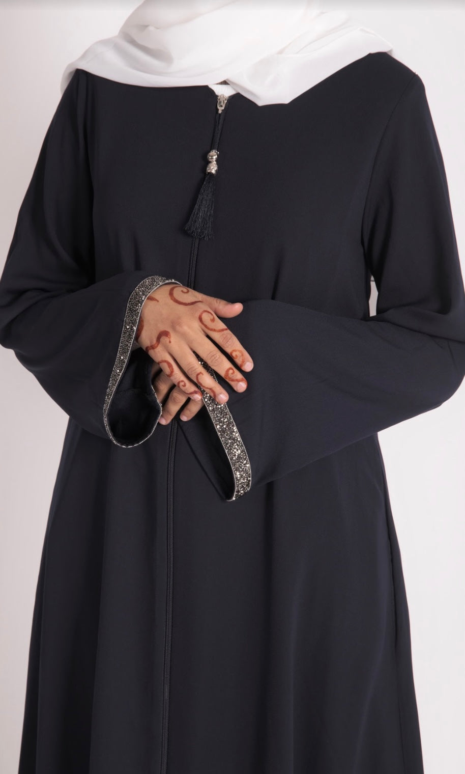 Navy Blue Jasmin Abaya - Modest Maternity