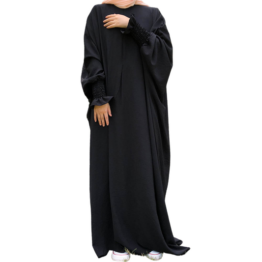 Inaya Butterfly Abaya Black